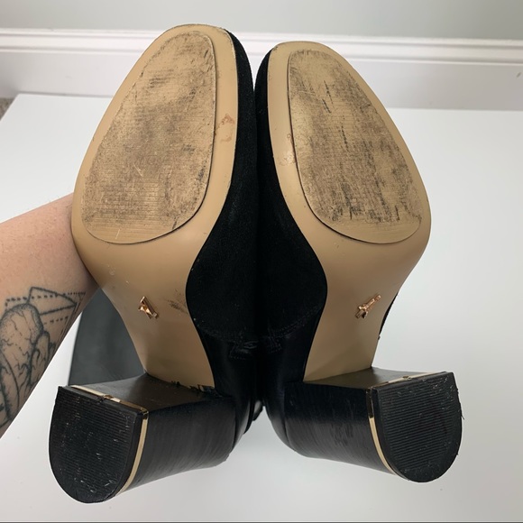 Hal Rubenstein Knee-High block Heeled Suede Boots - Picture 8 of 11